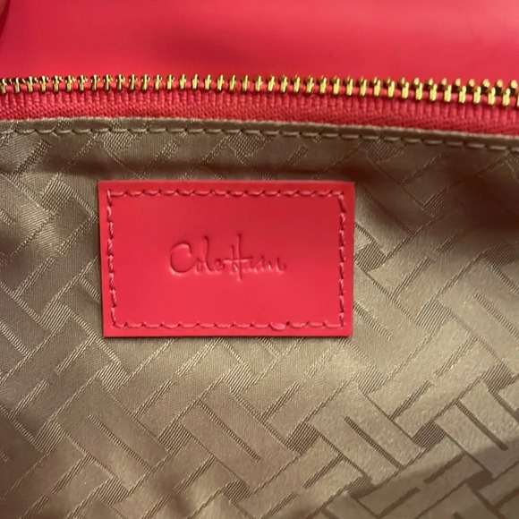 Cole Haan Woman’s Raspberry Sorbet Satin Small Penny Collection Clutch - Picture 7 of 11